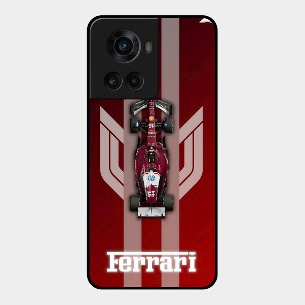 Ferrari Racing Legacy Glass Case For Oneplus 10R 5G