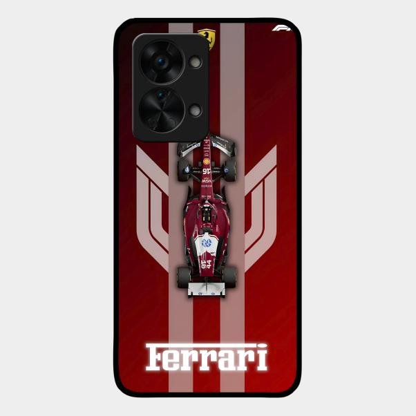 Ferrari Racing Legacy Glass Case For Oneplus Nord 2T 5G