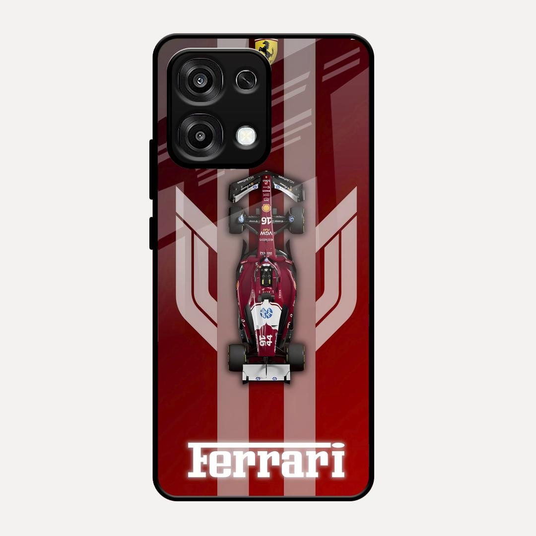 Ferrari Racing Legacy Glass Case For Oppo F31 5G