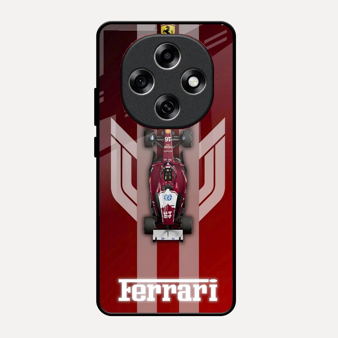 Ferrari Racing Legacy Glass Case For Oppo F31 Pro 5G