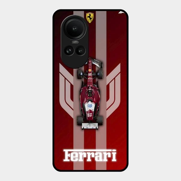 Ferrari Racing Legacy Glass Case For Oppo Reno 10 Pro 5G