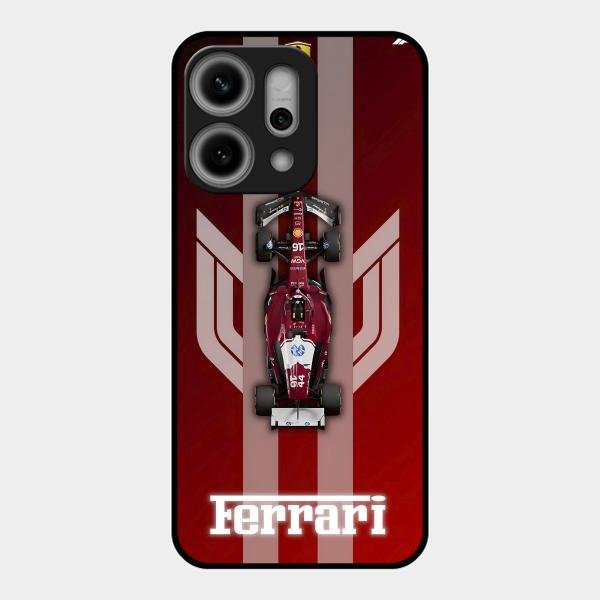 Ferrari Racing Legacy Glass Case For Oppo Reno 14 Pro 5G