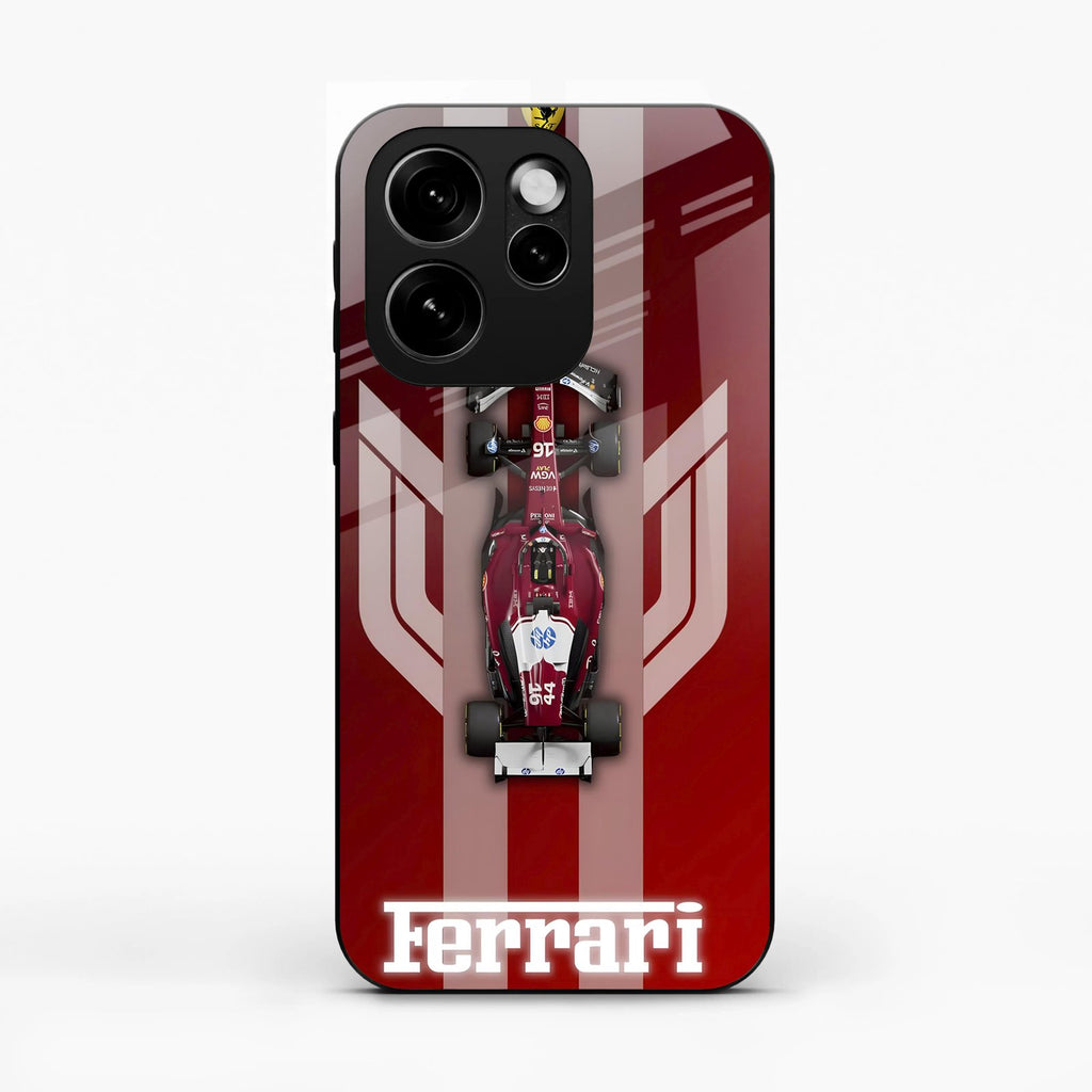 Ferrari Racing Legacy Glass Case For Oppo Reno 15C 5G