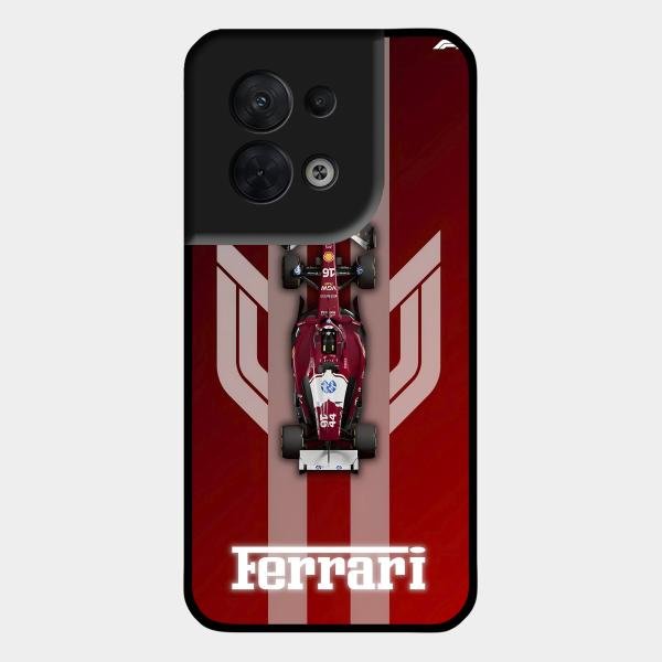 Ferrari Racing Legacy Glass Case For Oppo Reno 8 5G
