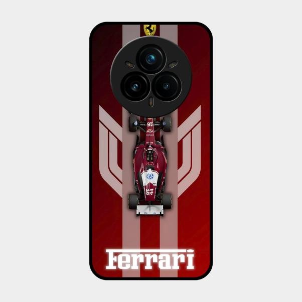 Ferrari Racing Legacy Glass Case For Realme 14 Pro 5G