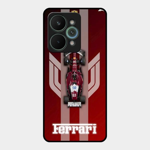 Ferrari Racing Legacy Glass Case For Realme 15 Pro 5G
