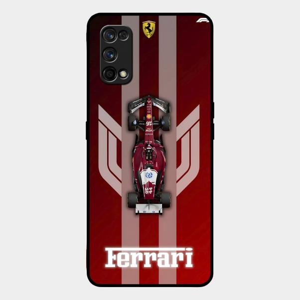 Ferrari Racing Legacy Glass Case For Realme 7 Pro
