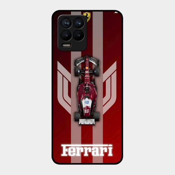 Ferrari Racing Legacy Glass Case For Realme 8 Pro