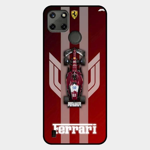 Ferrari Racing Legacy Glass Case For Realme C21Y