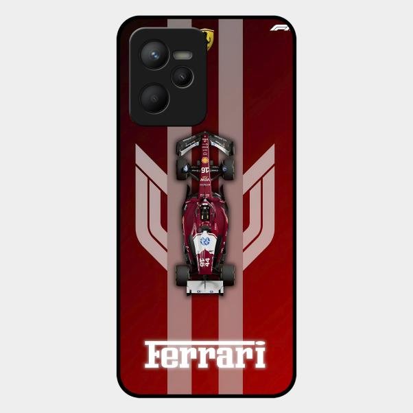 Ferrari Racing Legacy Glass Case For Realme C35