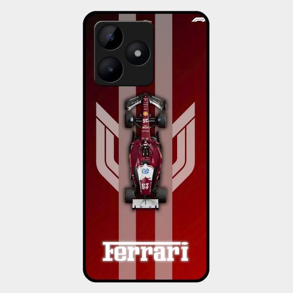 Ferrari Racing Legacy Glass Case For Realme C53