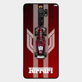 Ferrari Racing Legacy Glass Case For Redmi 9 Prime