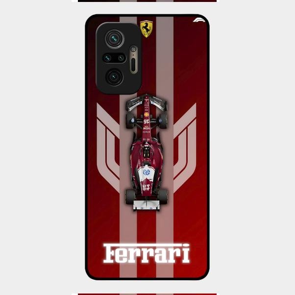 Ferrari Racing Legacy Glass Case For Redmi Note 10 Pro Max