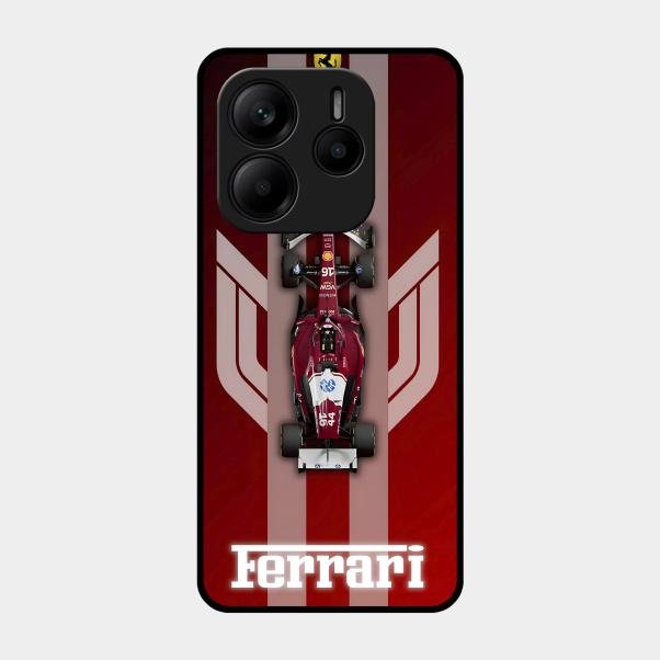 Ferrari Racing Legacy Glass Case For Redmi Note 14 Se 5G