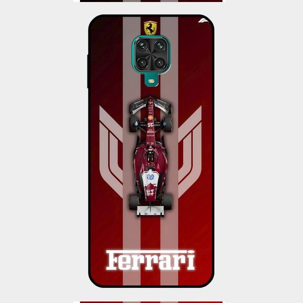 Ferrari Racing Legacy Glass Case For Redmi Note 9 Pro Max