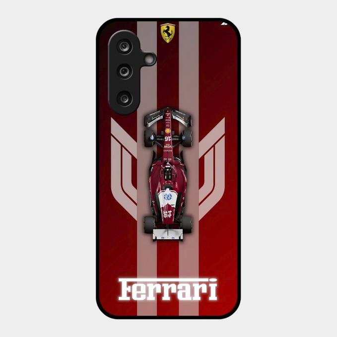 Ferrari Racing Legacy Glass Case For Samsung Galaxy M16 5G