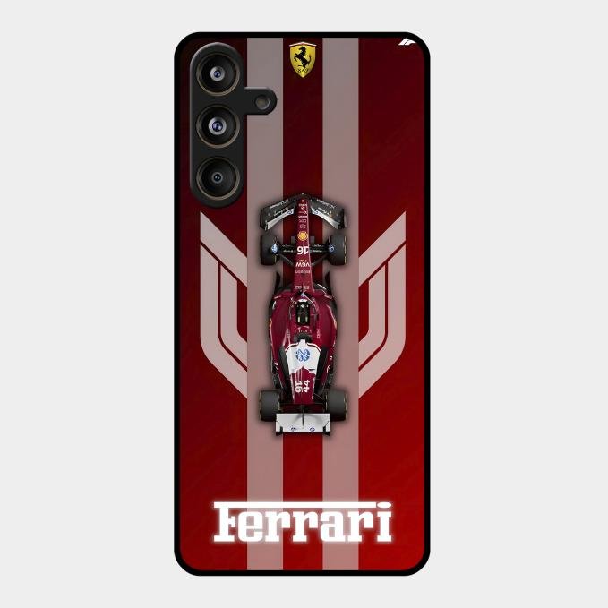 Ferrari Racing Legacy Glass Case For Samsung Galaxy M55 5G