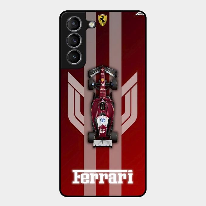 Ferrari Racing Legacy Glass Case For Samsung Galaxy S21 Plus
