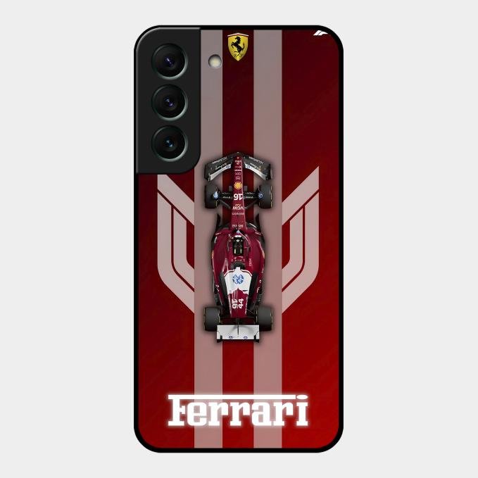 Ferrari Racing Legacy Glass Case For Samsung Galaxy S22 5G