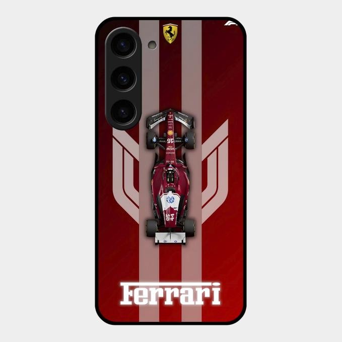 Ferrari Racing Legacy Glass Case For Samsung Galaxy S23 5G