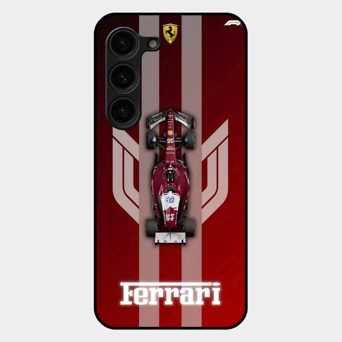 Ferrari Racing Legacy Glass Case For Samsung Galaxy S23 Plus 5G