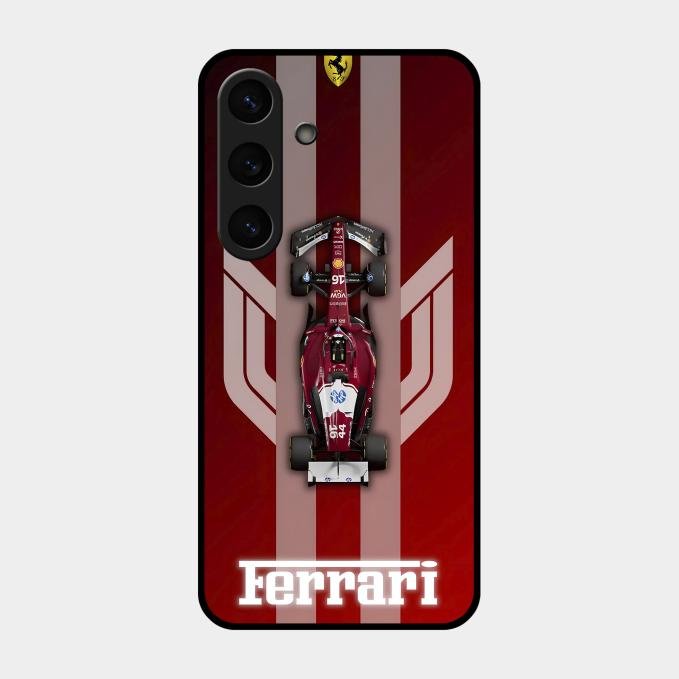 Ferrari Racing Legacy Glass Case For Samsung Galaxy S24 5G