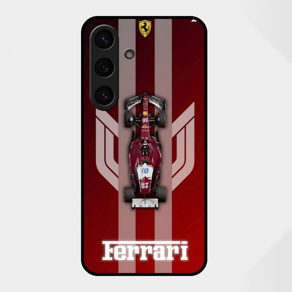 Ferrari Racing Legacy Glass Case For Samsung Galaxy S25 FE 5G