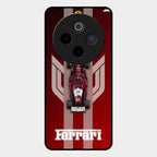 Ferrari Racing Legacy Glass Case For Vivo T4 5G