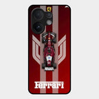 Ferrari Racing Legacy Glass Case For Vivo T4 Pro 5G