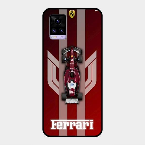 Ferrari Racing Legacy Glass Case For Vivo V20