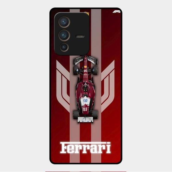 Ferrari Racing Legacy Glass Case For Vivo V23 Pro 5G