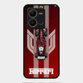 Ferrari Racing Legacy Glass Case For Vivo V25 5G