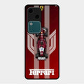 Ferrari Racing Legacy Glass Case For Vivo V30 5G