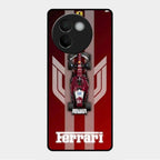 Ferrari Racing Legacy Glass Case For Vivo V30E 5G