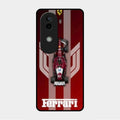 Ferrari Racing Legacy Glass Case For Vivo V40E 5G