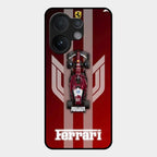 Ferrari Racing Legacy Glass Case For Vivo V60 5G