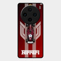 Ferrari Racing Legacy Glass Case For Vivo X100 5G