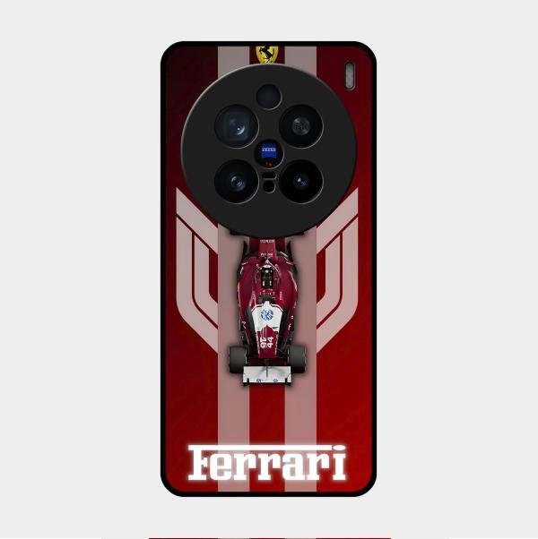 Ferrari Racing Legacy Glass Case For Vivo X200 Pro 5G