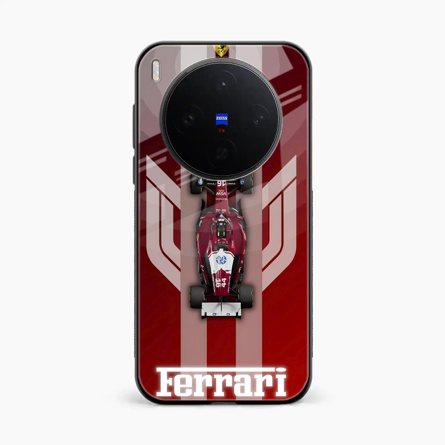 Ferrari Racing Legacy Glass Case For Vivo X300 5G