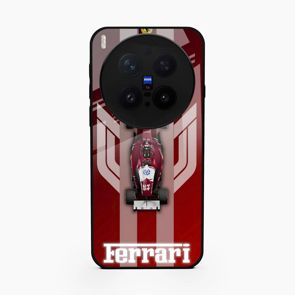 Ferrari Racing Legacy Glass Case For Vivo X300 Pro 5G