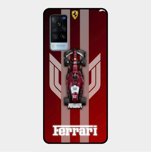 Ferrari Racing Legacy Glass Case For Vivo X60 5G