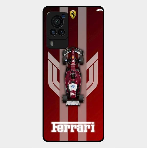Ferrari Racing Legacy Glass Case For Vivo X60 Pro 5G