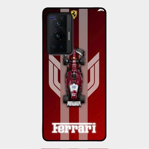 Ferrari Racing Legacy Glass Case For Vivo X70 Pro 5G
