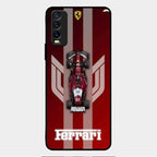 Ferrari Racing Legacy Glass Case For Vivo Y20T