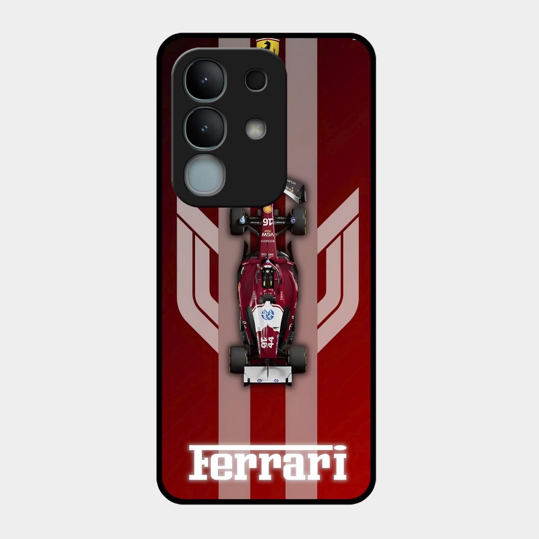 Ferrari Racing Legacy Glass Case For Vivo Y31 Pro 5G