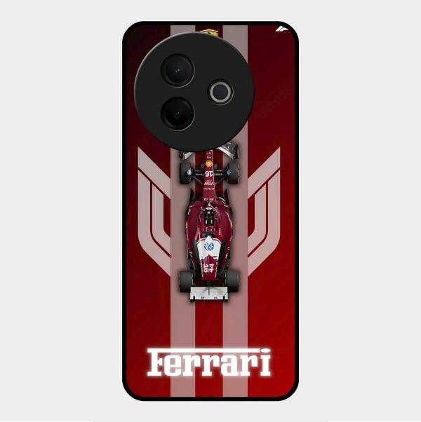 Ferrari Racing Legacy Glass Case For Vivo Y39 5G