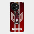 Ferrari Racing Legacy Glass Case For Vivo Y58 5G