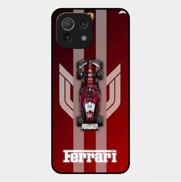 Ferrari Racing Legacy Glass Case For Xiaomi Mi 11 Lite