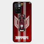 Ferrari Racing Legacy Glass Case For Xiaomi Redmi 10 Prime