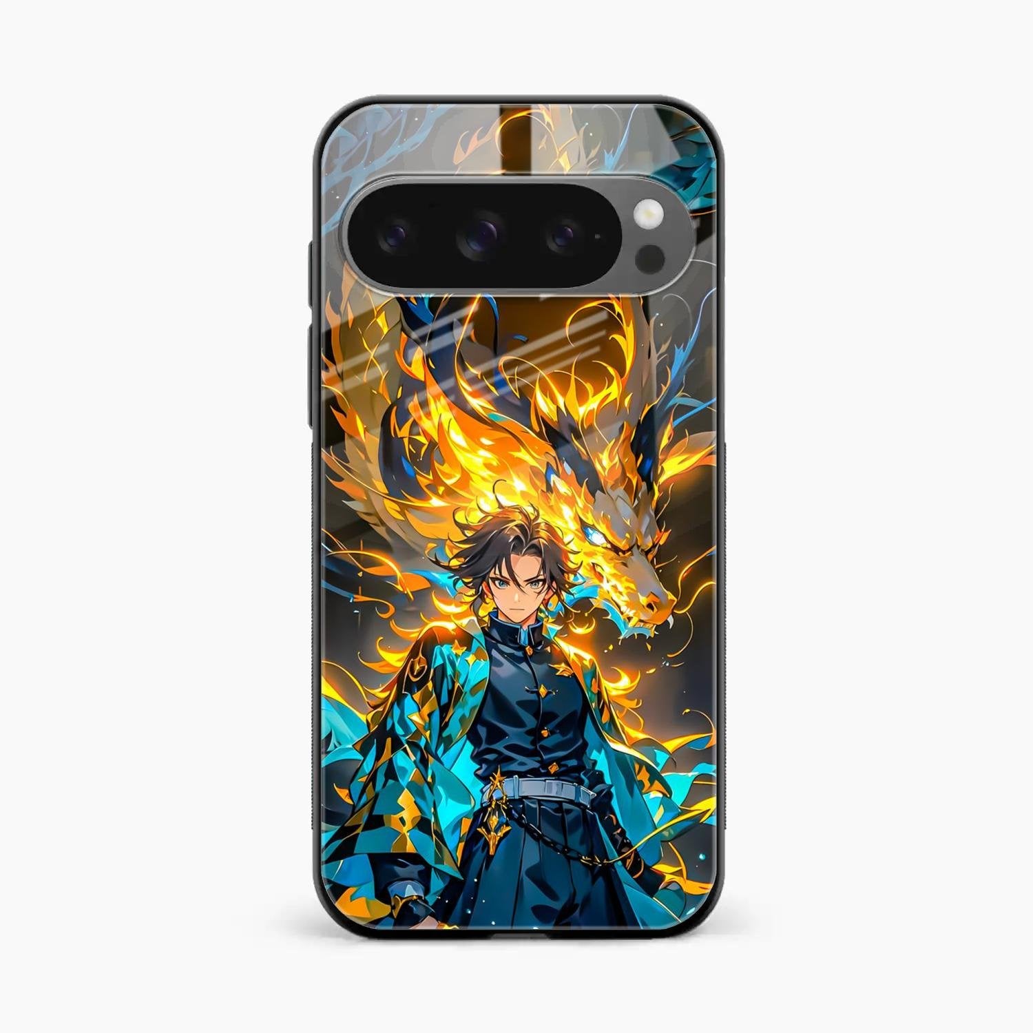 Fire Soul Tanjiro Glass Case Cover For Google Pixel 10 Pro